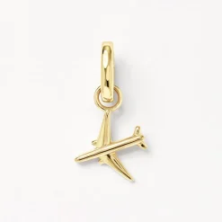 New Airplane Charm Pendant in Gold 18k Fine Gold Plated | Personalisation