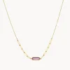 Best Amethyst Oval Paperclip Chain Necklace in 10k Gold Natural Gemstones | Necklaces & Pendants