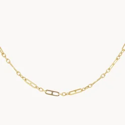 Discount Anchor Paperclip Chain Necklace in 10k Gold Necklaces & Pendants | Chains