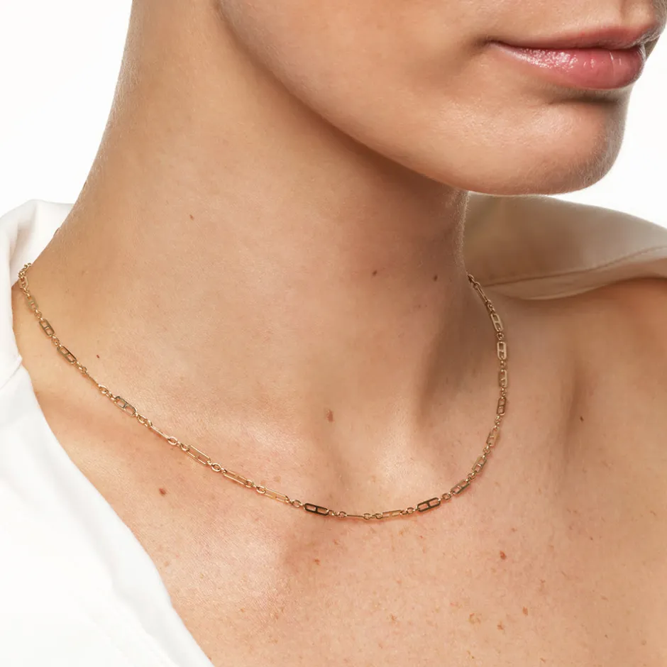 Discount Anchor Paperclip Chain Necklace in 10k Gold Necklaces & Pendants | Chains