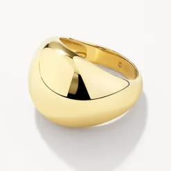 Online Ball Dome Ring in Gold 18k Fine Gold Plated | Rings