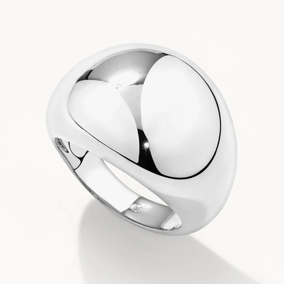 Hot Ball Dome Ring in Silver 925 Sterling Silver | Rings