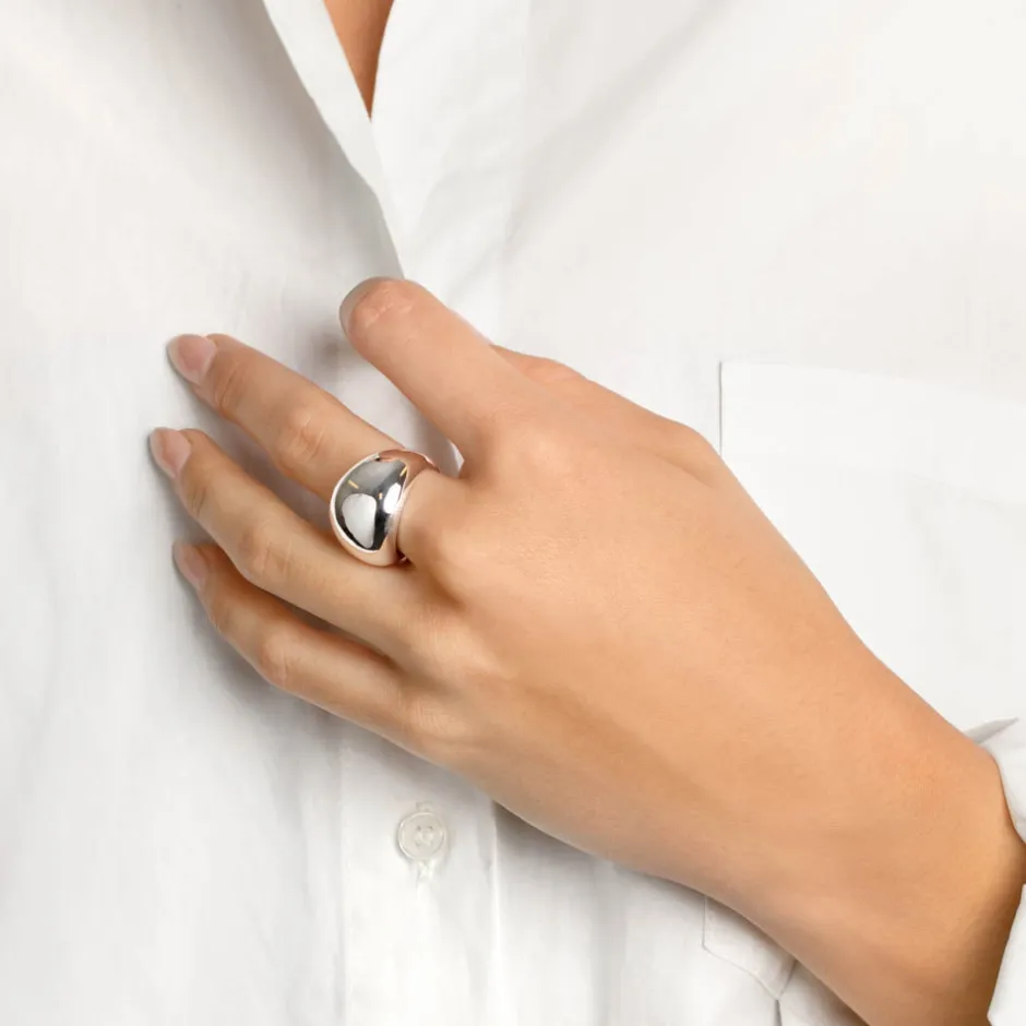 Hot Ball Dome Ring in Silver 925 Sterling Silver | Rings
