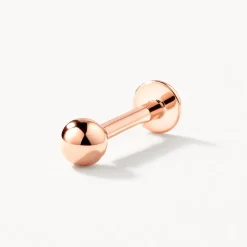 Fashion Ball Helix Single Stud Earring in 10k Rose Gold 10k Rose Gold | 10k Gold
