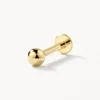 New Ball Helix Single Stud Earring in 10k Gold Gifts For Him | 10k Gold