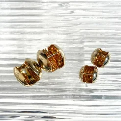 New Ball Huggie Earrings in Gold Bridal Gifts | 18k Fine Gold Plated