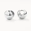 Clearance Ball Huggie Earrings in Silver Bridal Gifts | 925 Sterling Silver