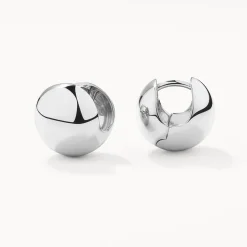 Clearance Ball Huggie Earrings in Silver Bridal Gifts | 925 Sterling Silver