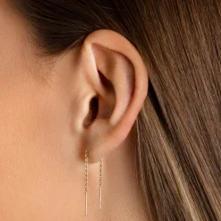 New Bar Threader Earrings in 10k Gold Best Selling Gifts | Gifts For Her