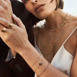 Discount Bauble Chain Bracelet in Gold Under $150 | 18k Fine Gold Plated