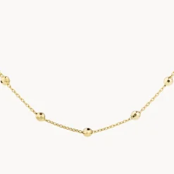 Fashion Bauble Chain Necklace in Gold Under $150 | 18k Fine Gold Plated
