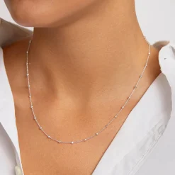 Hot Bauble Chain Necklace in Silver Under $150 | 925 Sterling Silver