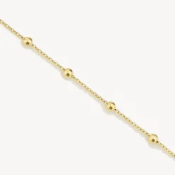 Fashion Bauble Chain Necklace in Gold Under $150 | 18k Fine Gold Plated