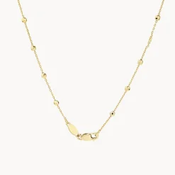 Fashion Bauble Chain Necklace in Gold Under $150 | 18k Fine Gold Plated