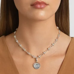 New Bauble Paperclip Chain Necklace in Silver 925 Sterling Silver | Necklaces & Pendants