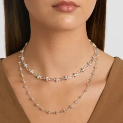 New Bauble Paperclip Chain Necklace in Silver 925 Sterling Silver | Necklaces & Pendants