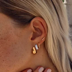 Best Beaded Huggies in 10k Gold 10k Gold | Earrings