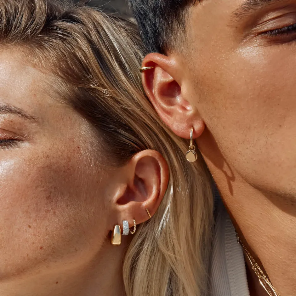 Best Beaded Huggies in 10k Gold 10k Gold | Earrings