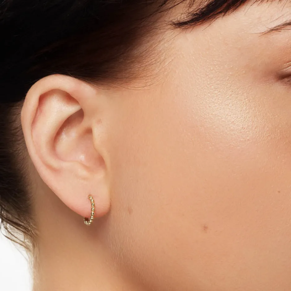 Best Beaded Huggies in 10k Gold 10k Gold | Earrings