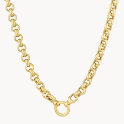 Discount Belcher Chain Necklace in Gold 18k Fine Gold Plated | Necklaces & Pendants