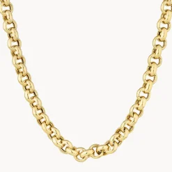 Discount Belcher Chain Necklace in Gold 18k Fine Gold Plated | Necklaces & Pendants