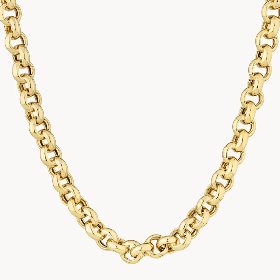 Discount Belcher Chain Necklace in Gold 18k Fine Gold Plated | Necklaces & Pendants
