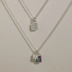Fashion Birthstone Pendant in Silver Birthstone Jewellery | 925 Sterling Silver
