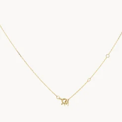 Outlet Blue Topaz Double Round Bezel Necklace in 10k Gold Natural Gemstones | Necklaces & Pendants