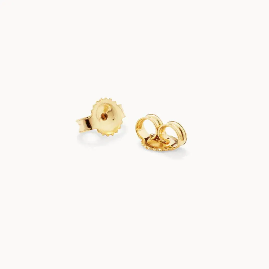 Fashion Blue Topaz Evil Eye Stud Earrings in 10k Gold Birthstone Jewellery | Symbolic Jewellery