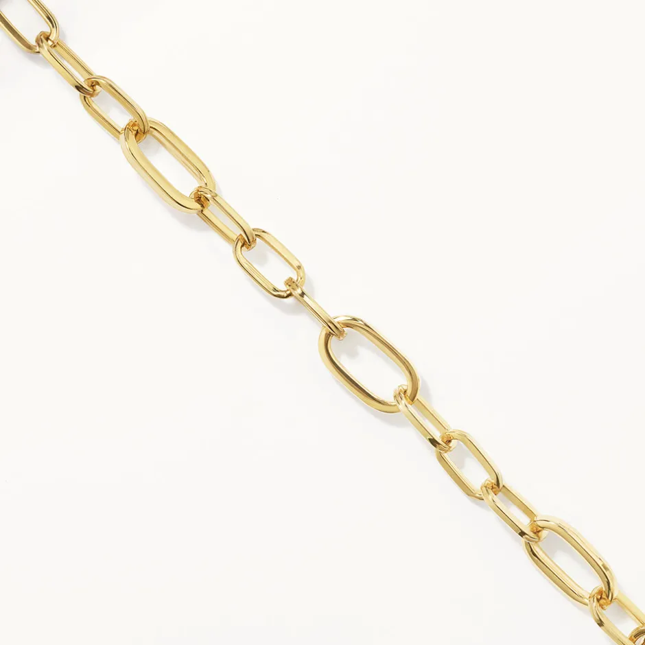 Online Bold Paperclip Chain Necklace in Gold 18k Fine Gold Plated | Necklaces & Pendants
