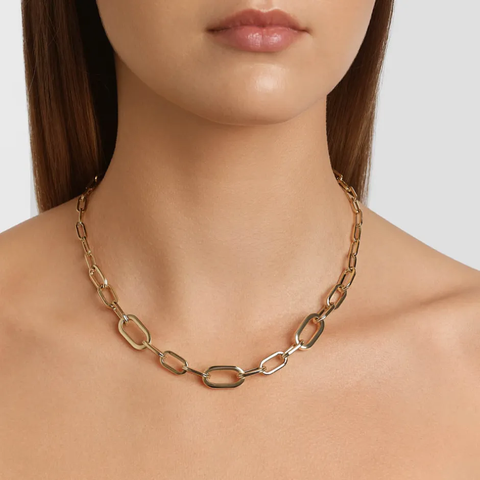 Online Bold Paperclip Chain Necklace in Gold 18k Fine Gold Plated | Necklaces & Pendants