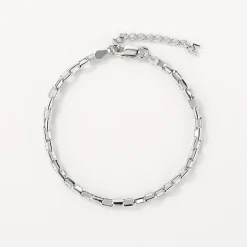 Outlet Box Paperclip Chain Bracelet in Silver 925 Sterling Silver | Bracelets & Bangles