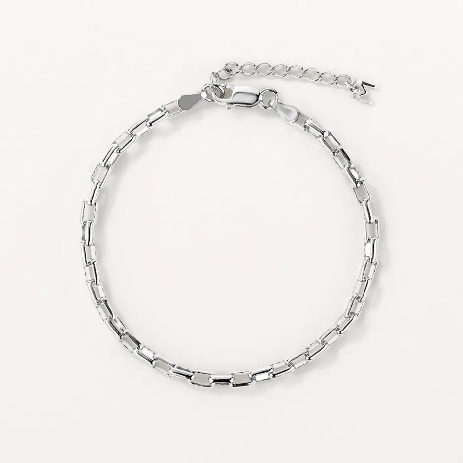 Outlet Box Paperclip Chain Bracelet in Silver 925 Sterling Silver | Bracelets & Bangles