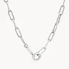 Hot Boyfriend Paperclip Chain Necklace in Silver Gifts For Him | Best Friend Gifts