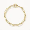 Sale Boyfriend Paperclip Chain Bracelet in Gold Gifts For Him | Best Friend Gifts