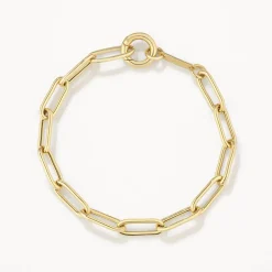 Sale Boyfriend Paperclip Chain Bracelet in Gold Gifts For Him | Best Friend Gifts