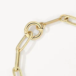 Sale Boyfriend Paperclip Chain Bracelet in Gold Gifts For Him | Best Friend Gifts