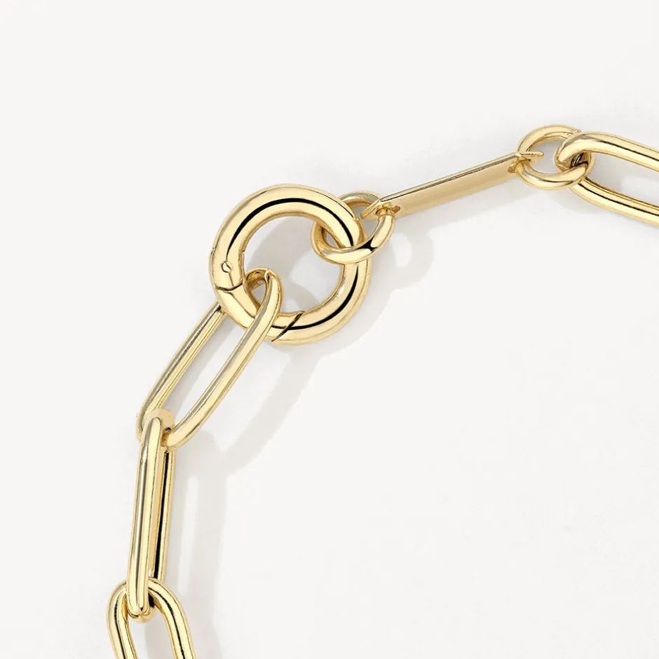 Sale Boyfriend Paperclip Chain Bracelet in Gold Gifts For Him | Best Friend Gifts