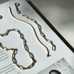 Sale Boyfriend Paperclip Chain Bracelet in Gold Gifts For Him | Best Friend Gifts