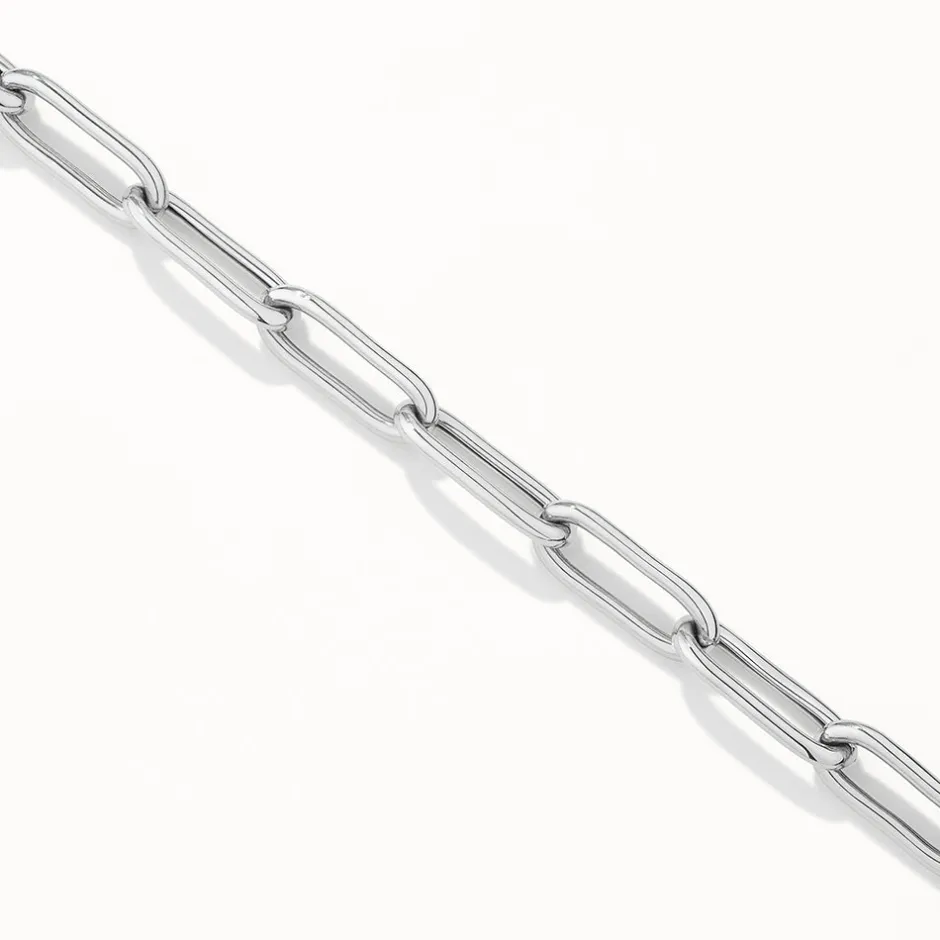 Sale Boyfriend Paperclip Chain Bracelet in Silver Gifts For Him | Best Friend Gifts
