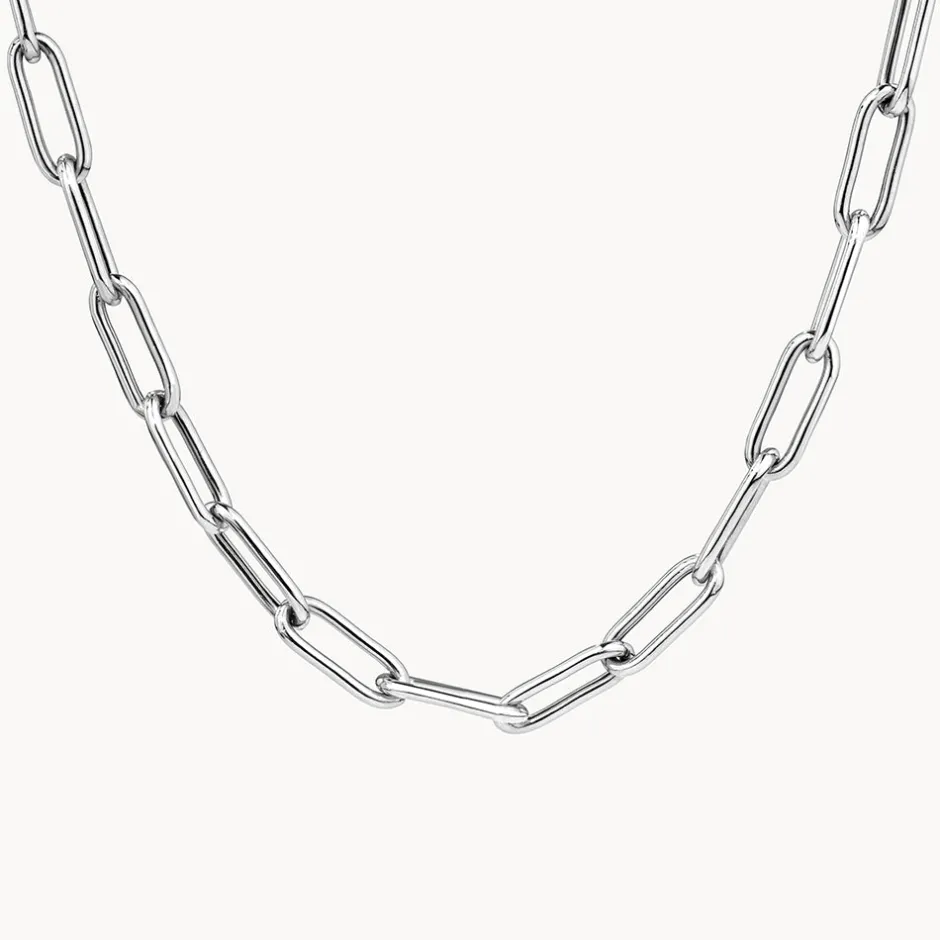 Hot Boyfriend Paperclip Chain Necklace in Silver Gifts For Him | Best Friend Gifts