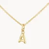 Outlet Bubble Letter Necklace in Gold Best Selling Gifts | Letter Jewellery