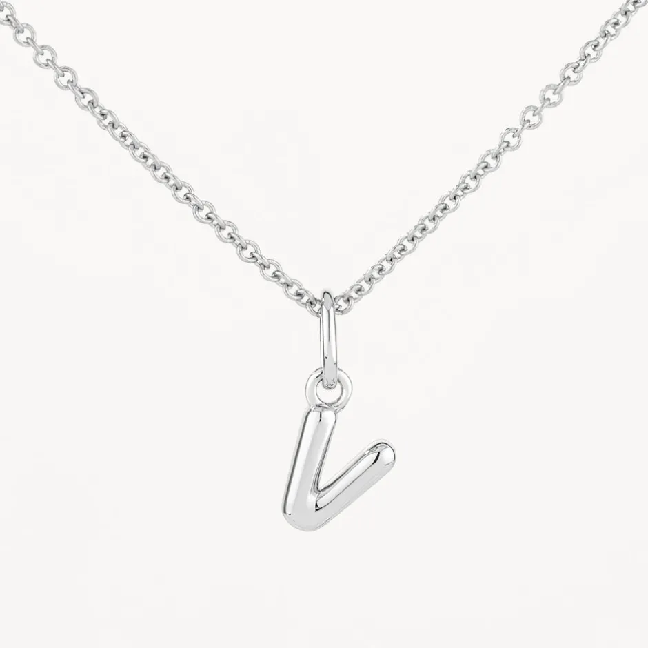 Fashion Bubble Letter Necklace in Silver Best Selling Gifts | Letter Jewellery