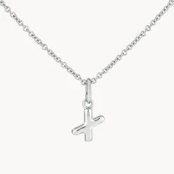 Fashion Bubble Letter Necklace in Silver Best Selling Gifts | Letter Jewellery