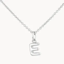 Fashion Bubble Letter Necklace in Silver Best Selling Gifts | Letter Jewellery