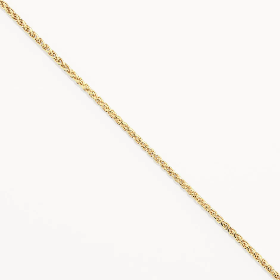 Hot Cable Knit Chain Necklace in Gold Gifts For Him | 18k Fine Gold Plated