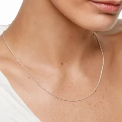 Sale Cable Knit Chain Necklace in Silver Gifts For Him | Family Gifts