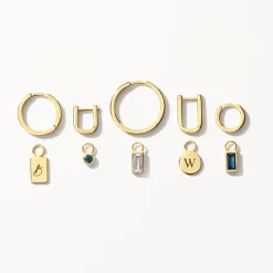 Best Charm Hoop Earrings in 10k Gold Gifts For Her | 10k Gold