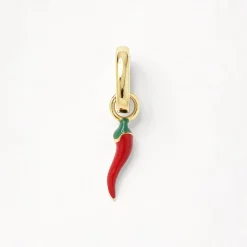 Discount Chilli Charm Pendant in Gold 18k Fine Gold Plated | Personalisation