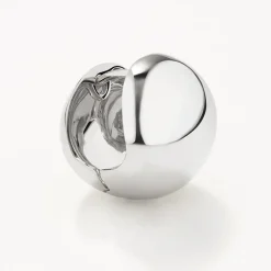 New Chunky Ball Huggie Earrings in Silver Bridal Gifts | 925 Sterling Silver